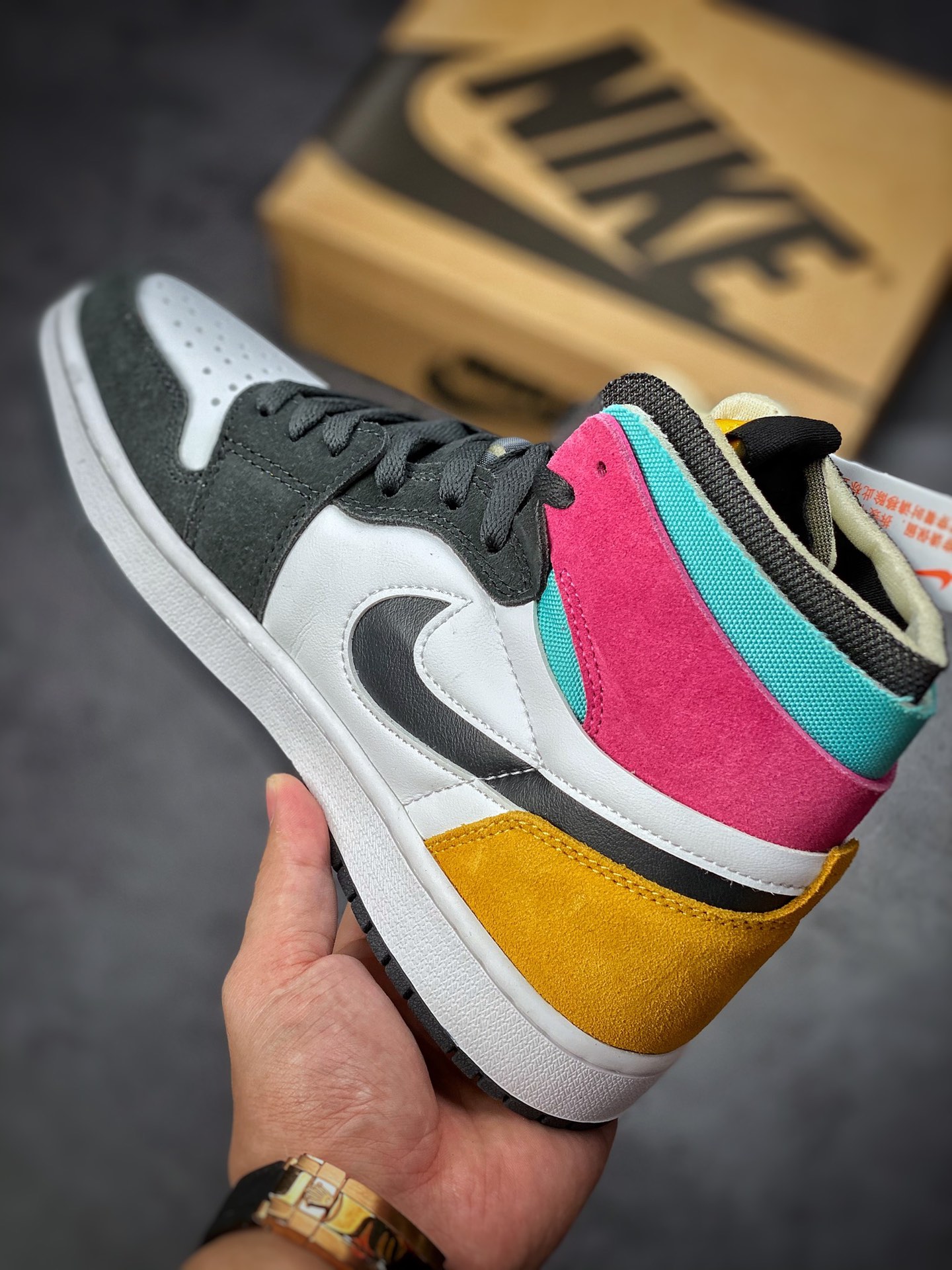 280 Air Jordan 1 Zoom Air CMFT 白黑黄 大厂纯原级别 CT0978-016