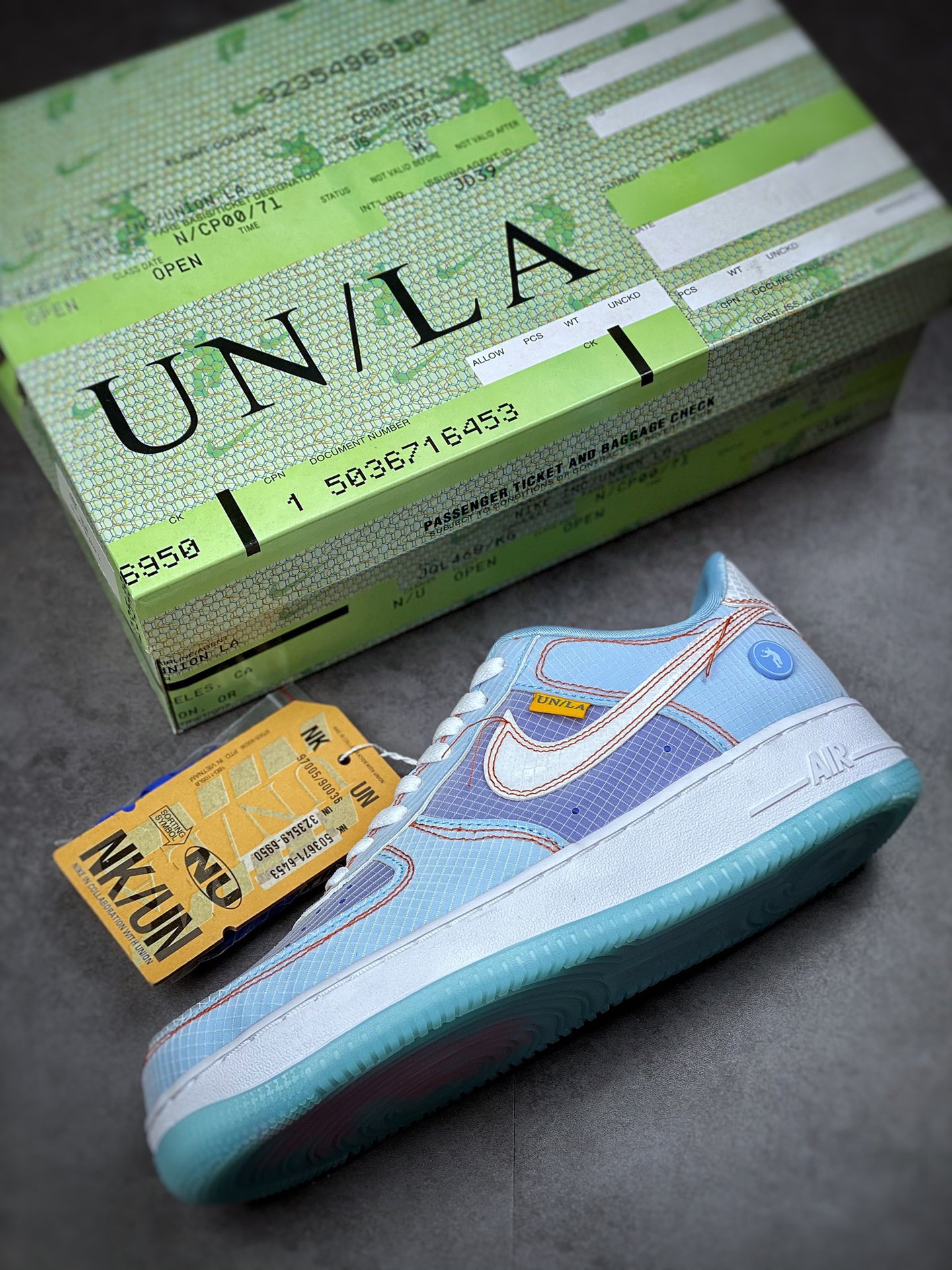 280 Nike Air Force 1 Low 07 × Union LA 湖水蓝 CJ9649-400