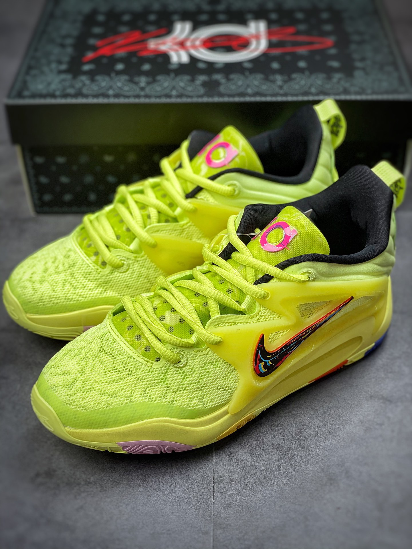230  Nike KD 15 EP 荧光黄 杜兰特 15代 减震耐磨低帮篮球鞋 DM1054-700