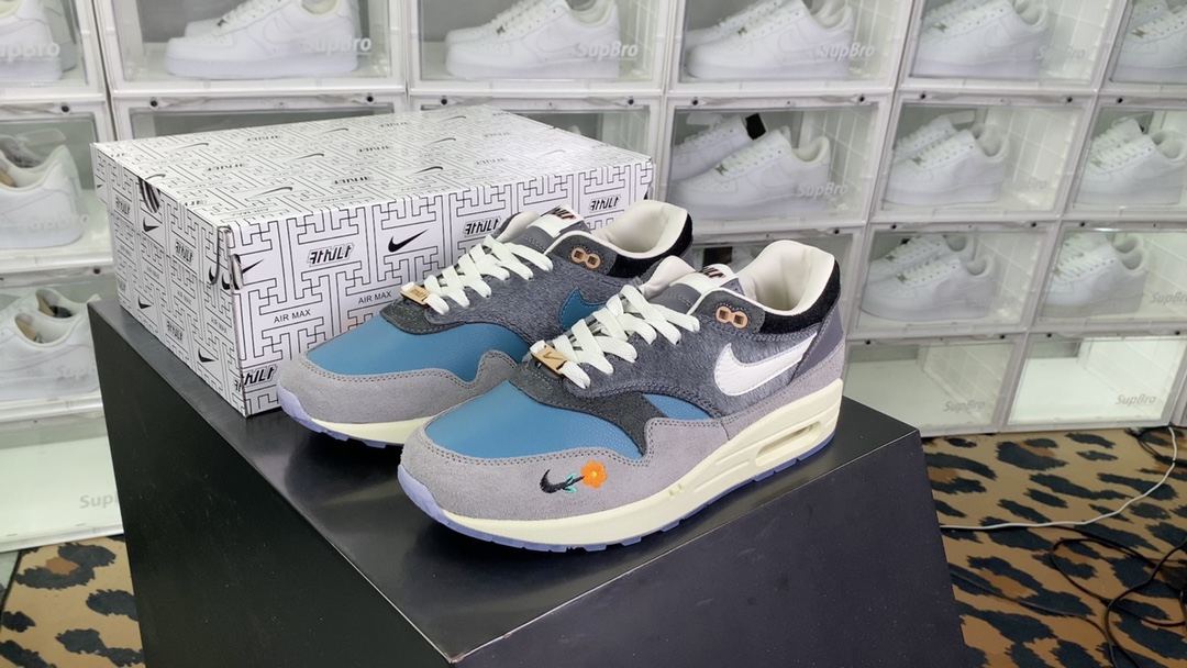 [Air Force Series]KASINA x Air Max 1 "Won Ang Grey" Original Retro Air Cushion