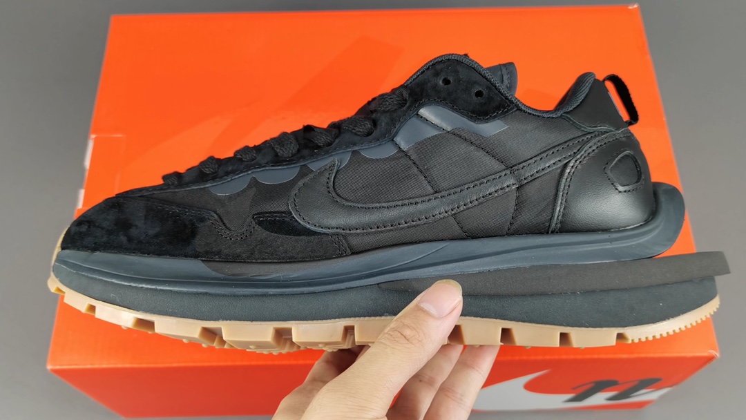[Air Force Series][Sprinkle vegetables 3.0] Black Black Raw Rubber Sacai x NiK