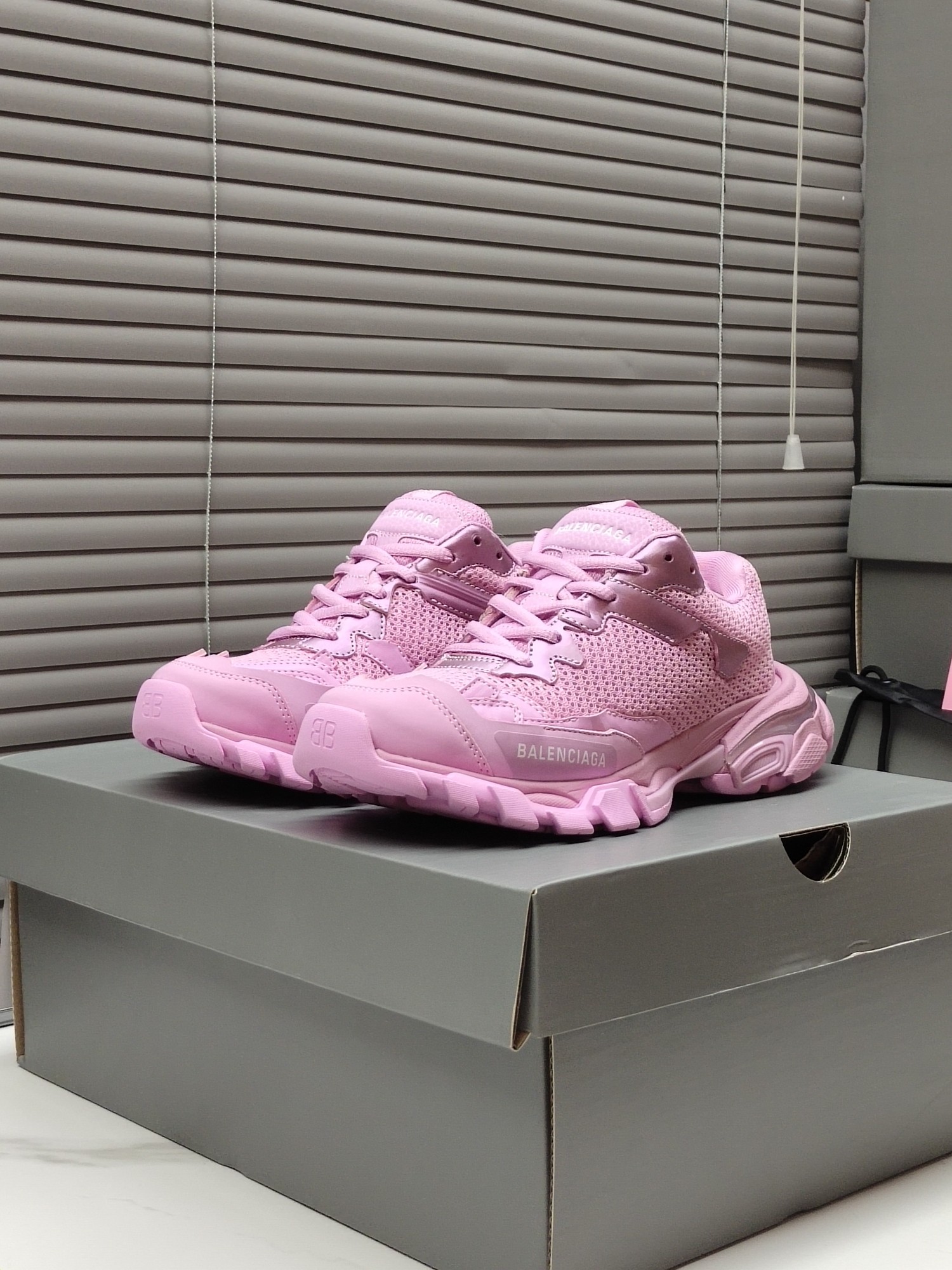[Zapatos de malla Guangzhou Top•3.5] Balenciaga Zapatilla de deporte baja BALENCIAGA Phantom Trainer "Negro/Blanco" Zap…