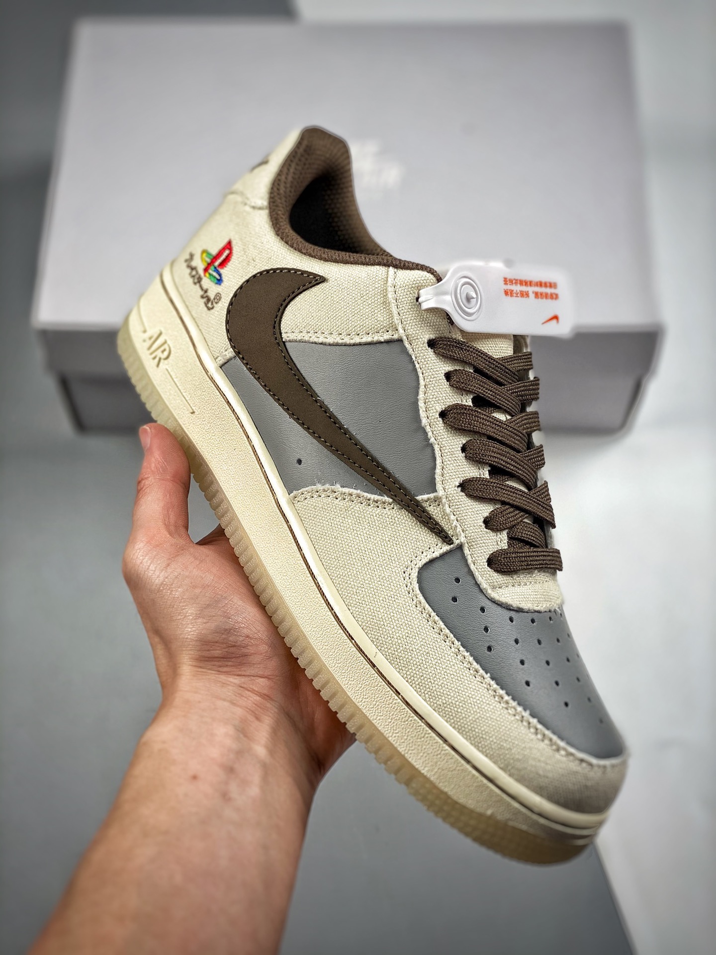 -3 Nike Air Force 1 Low '07 空军联名 迈阿密城市限定低帮空军一号休闲板鞋 定制头成皮料 3M反光 原盒包装 原楦原纸板 水晶双色大底 纯正版型 内置全掌气垫 货号：BQ6826-208 Size：36 36.5…