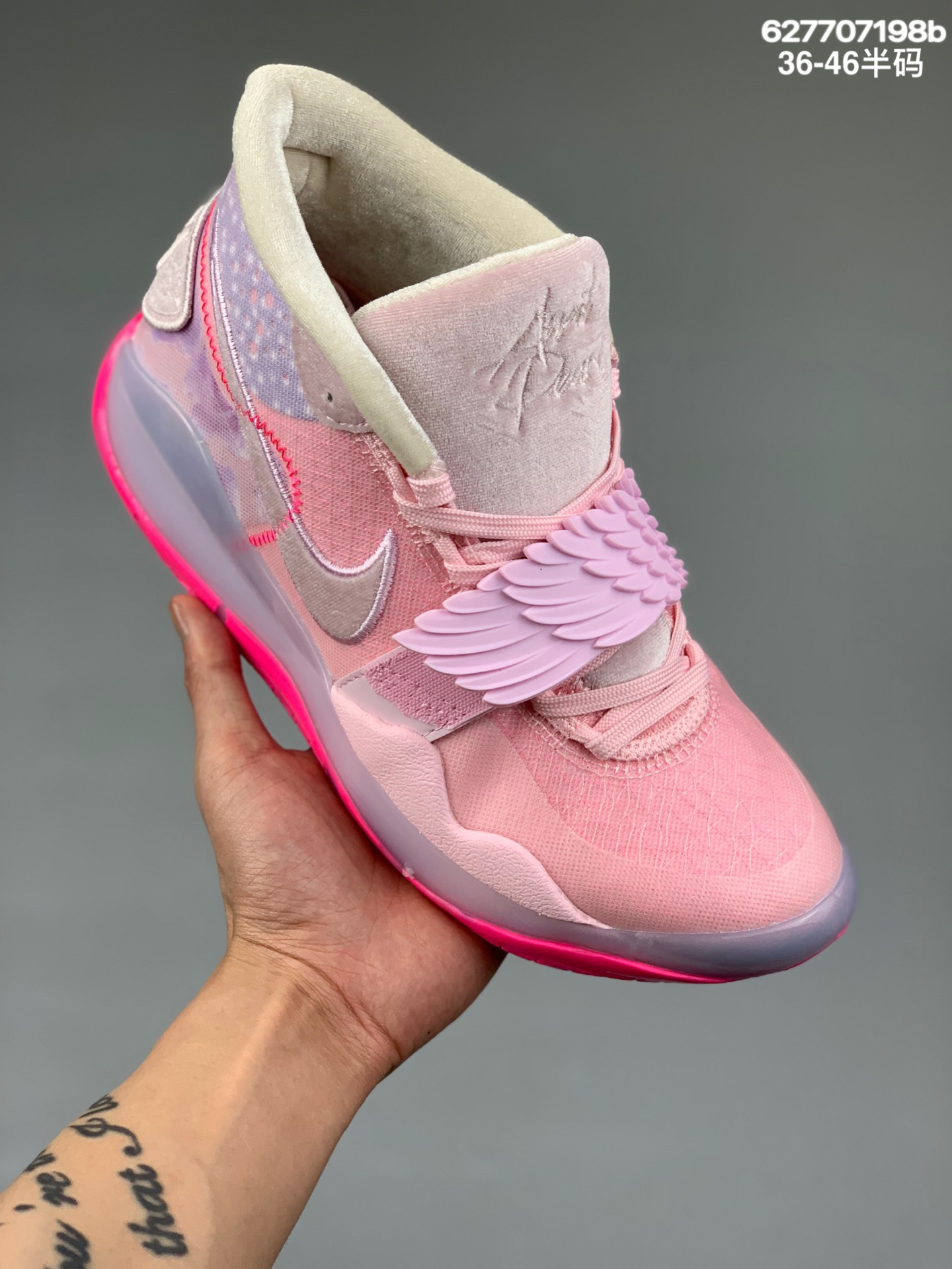 本地
杜兰特 KD12 粉色 翅膀 慈善限定配色 为爱而来 NIKE公益配色 耐克Nike Zoom KD 12 EP 