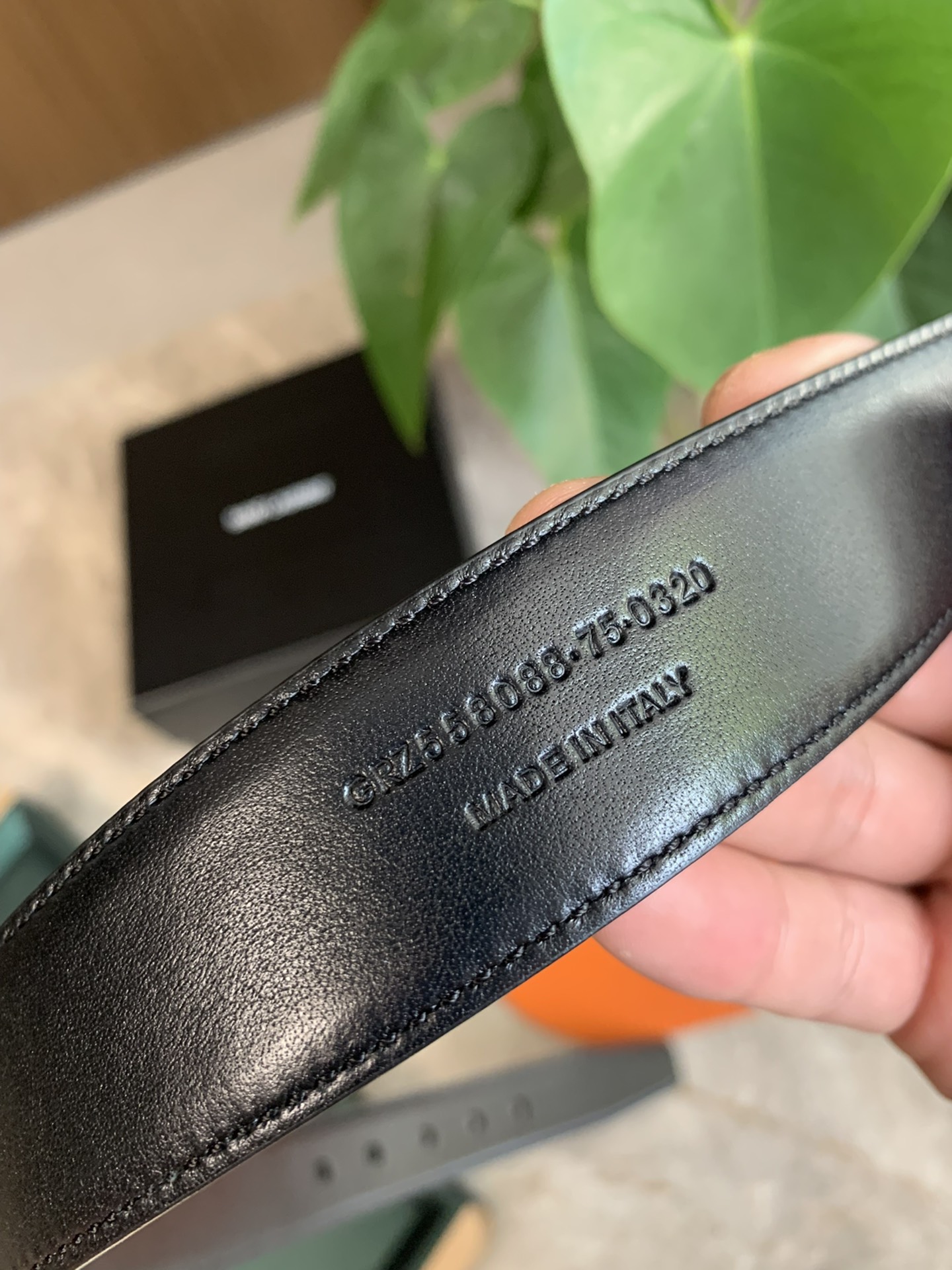 YSL Saint-Lorland Belt: Double-Sided Leather, CASSANDRE Ring, 3.0 cm Width. - 图片 4