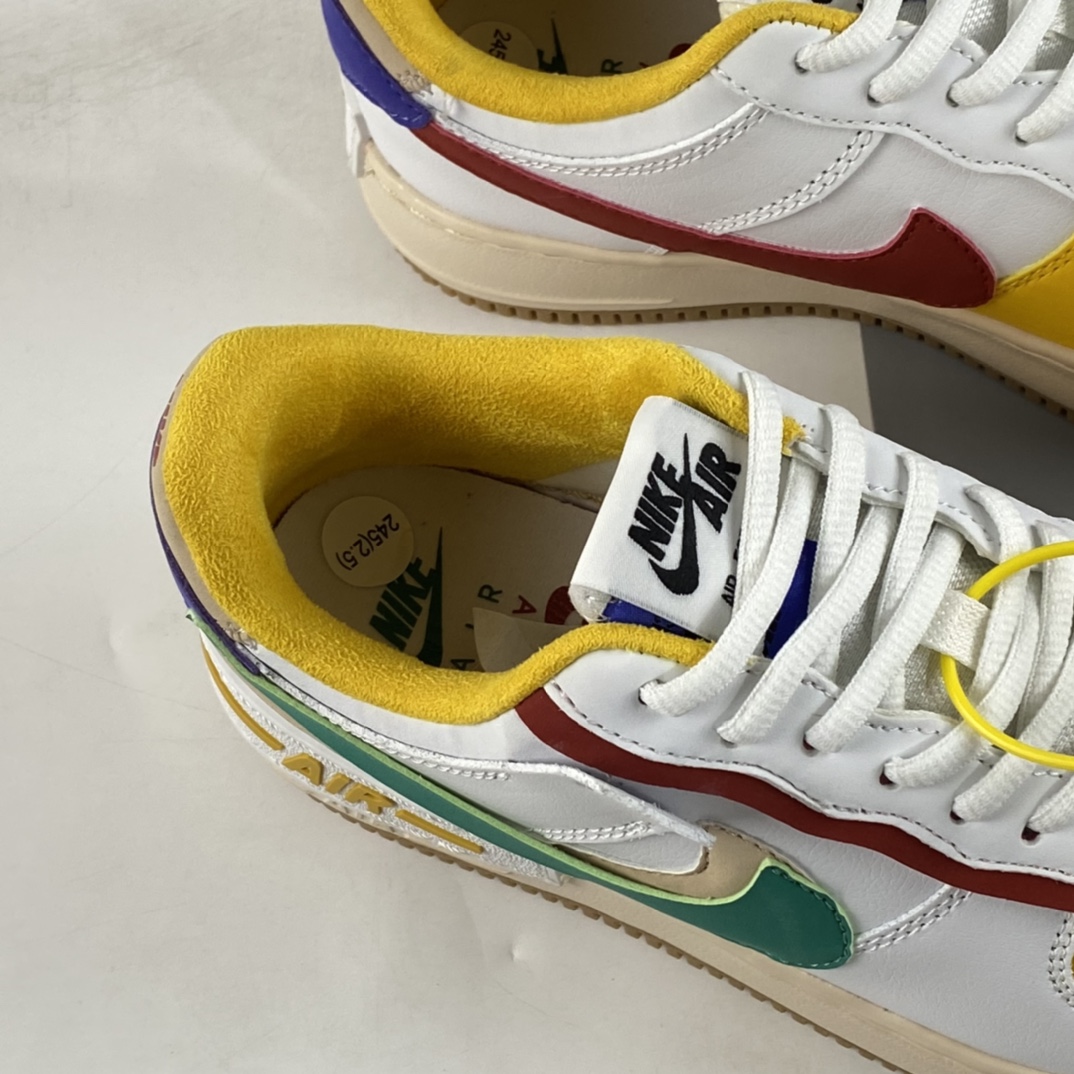 P180  Nike Air Force 1 Shadow 空军一号轻量增高低帮百搭板鞋”拼接马卡龙”CI0919-118
