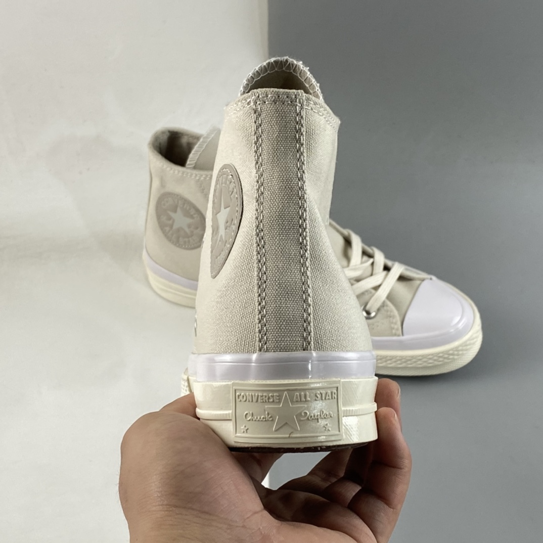 Converse Chuck 70s Converse new latte color matching high-top casual board shoes A00727C