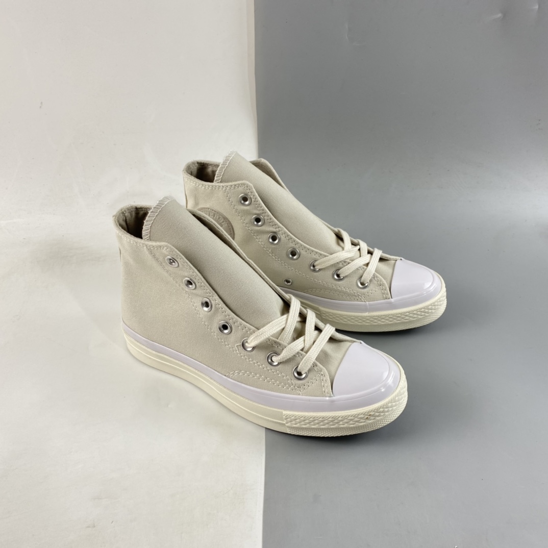 Converse Chuck 70s Converse new latte color matching high-top casual board shoes A00727C