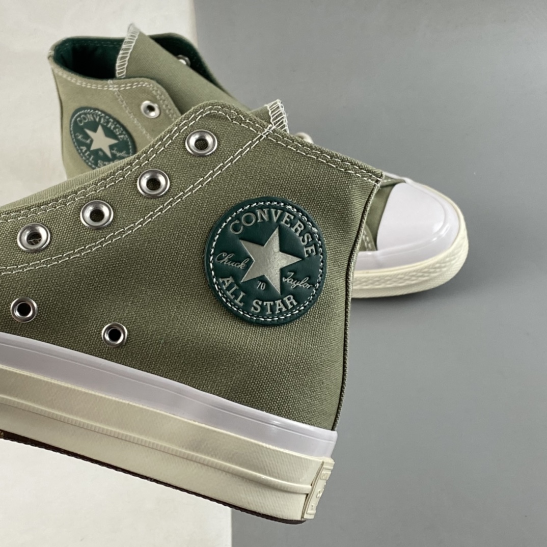 Converse Chuck 70s Converse new matcha green color matching high-top casual board shoes A00726C