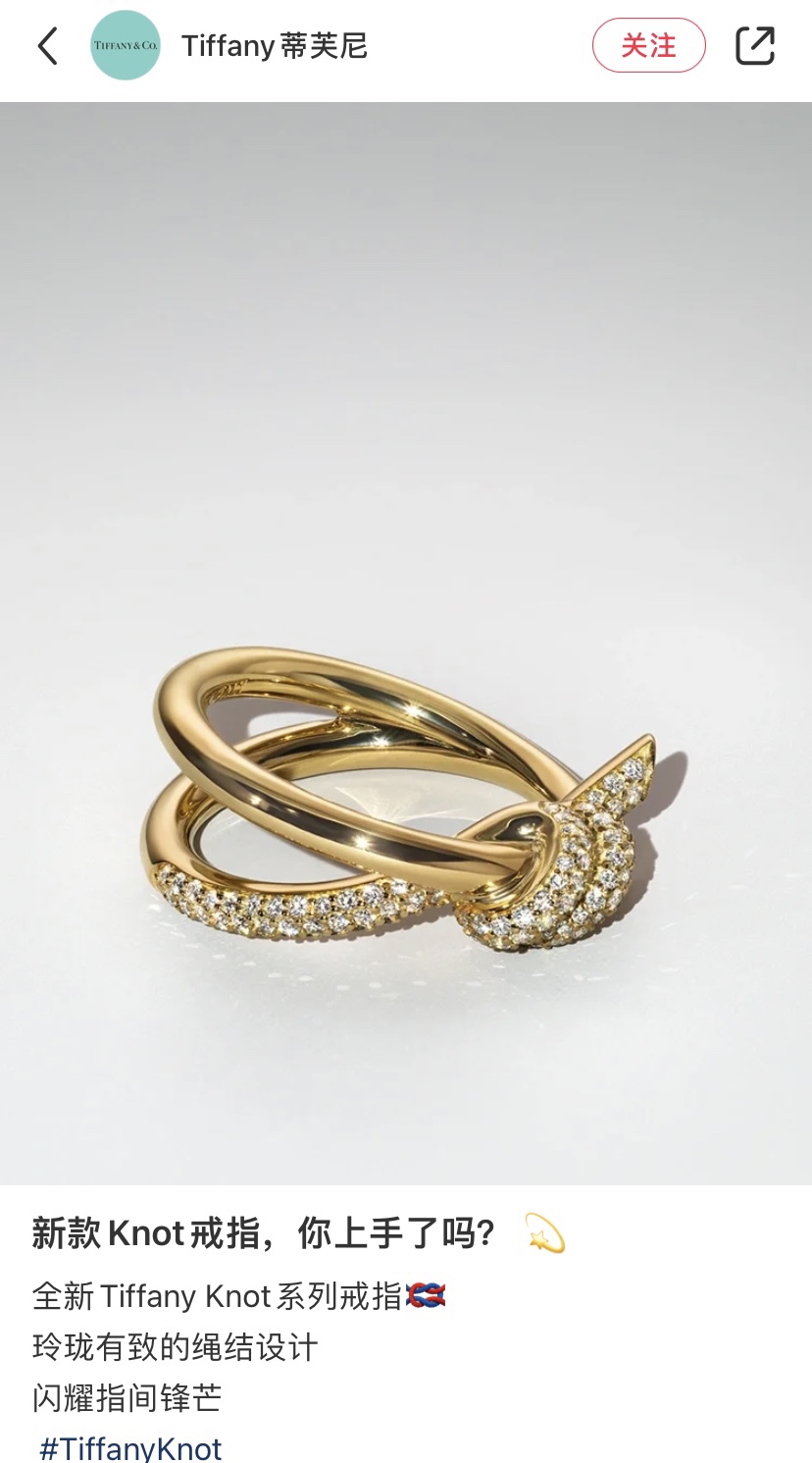 Tiffany & Co. 宋轶同款TFN蒂夫尼Tiffany