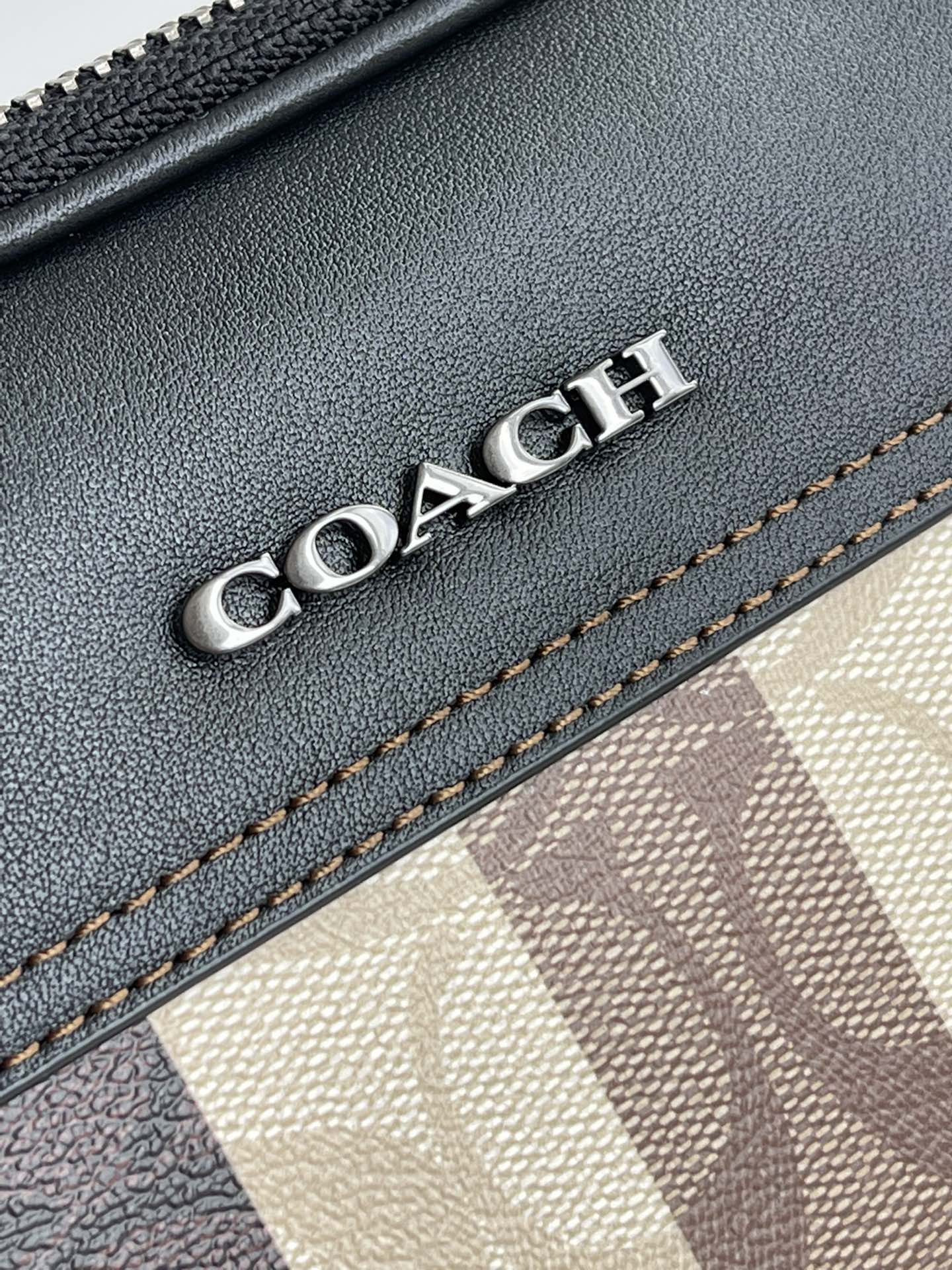 Coach ～纯原 COACH C9965蔻驰 2022新款相机包 COACH 蔻驰 男士双拉链单肩背斜挎包