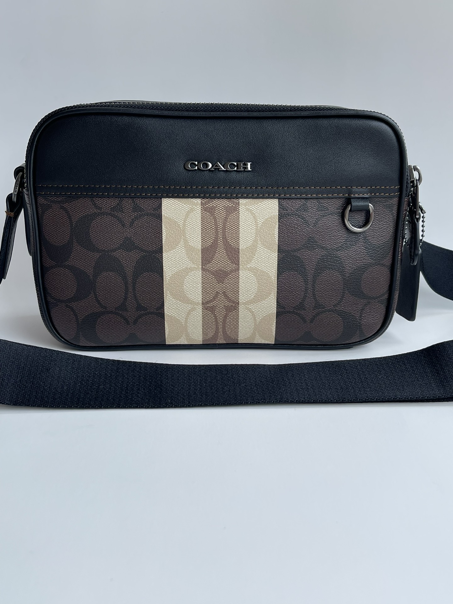 Coach ～纯原 COACH C9965蔻驰 2022新款相机包 COACH 蔻驰 男士双拉链单肩背斜挎包