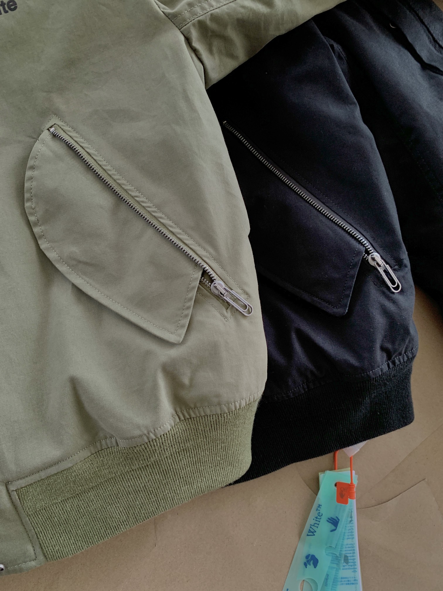 off white OW2022fw秋冬新款充棉飞行夹克外套