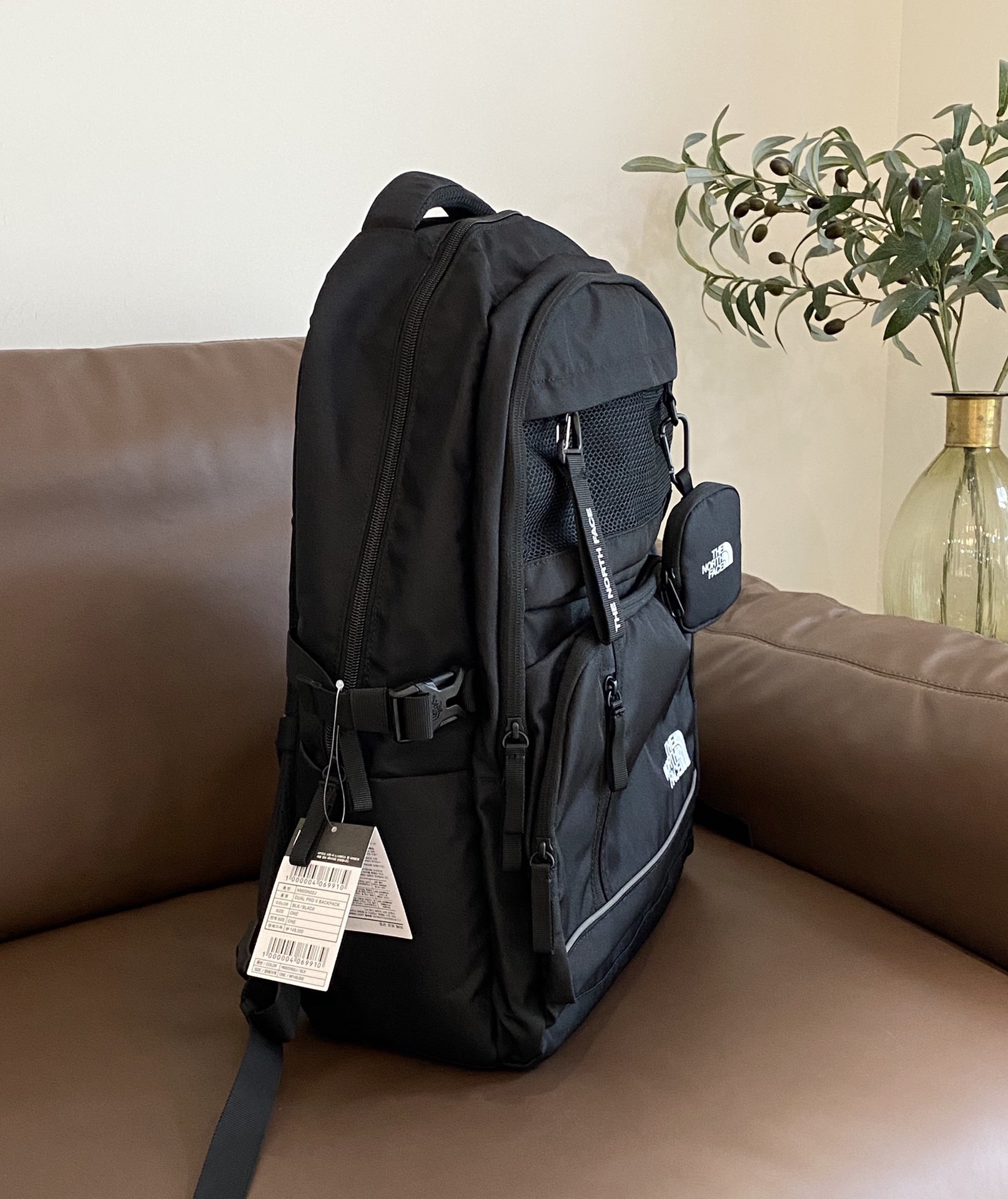 This functional backpack features a spacious capacity with - Comprehensive 4