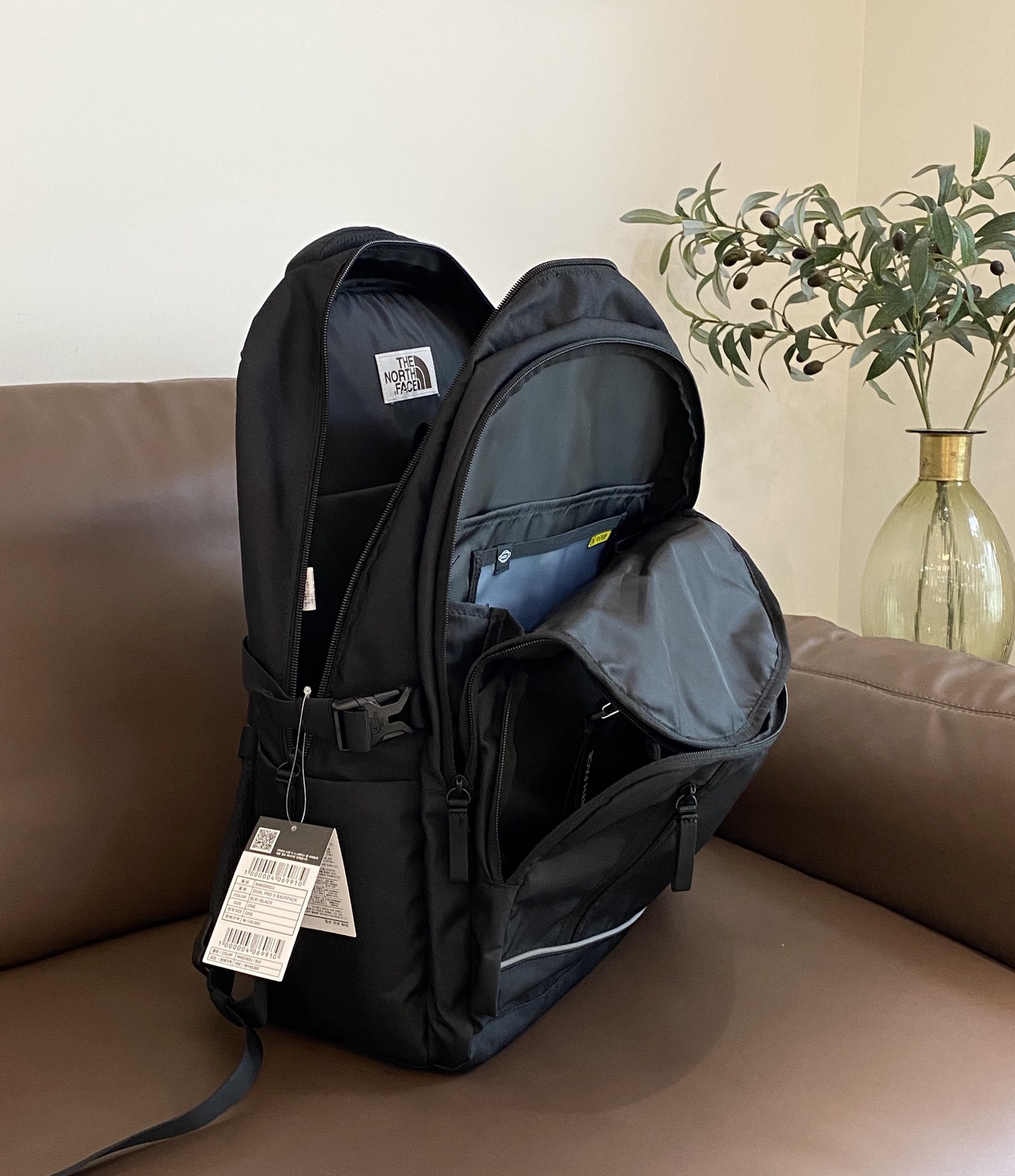 This functional backpack features a spacious capacity with - Comprehensive 8