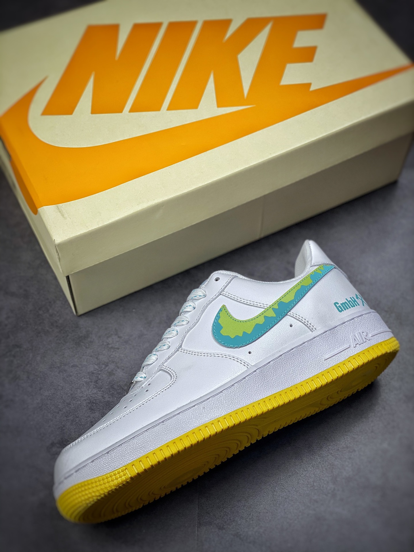 240 Nike Air Force 1 Low 07 GMBH绿黄白 AF1234-001