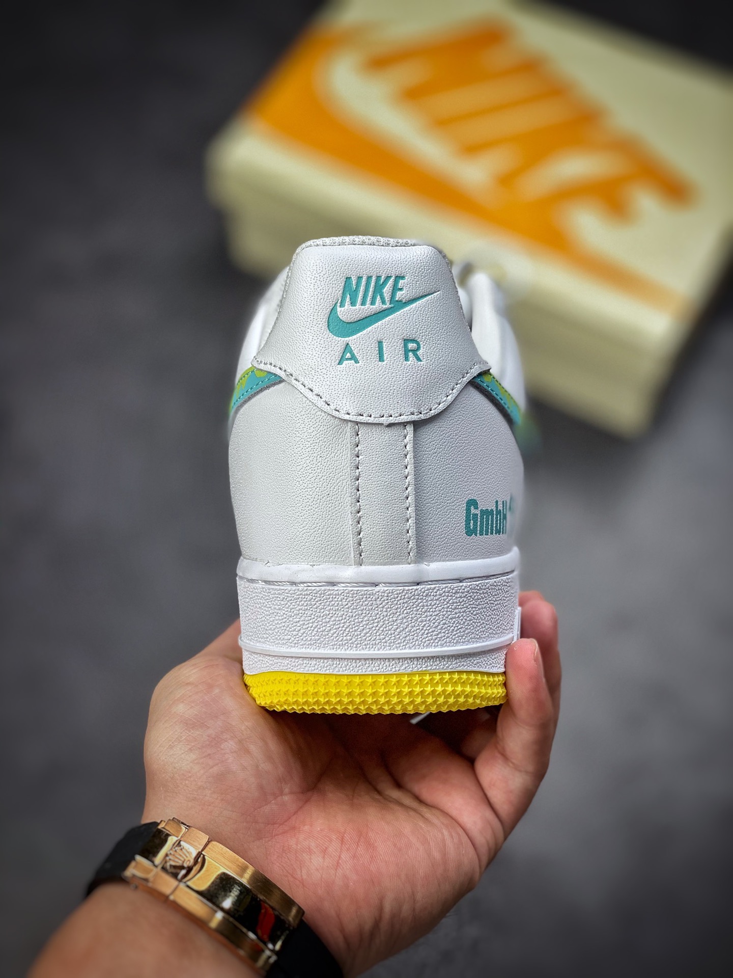 240 Nike Air Force 1 Low 07 GMBH绿黄白 AF1234-001