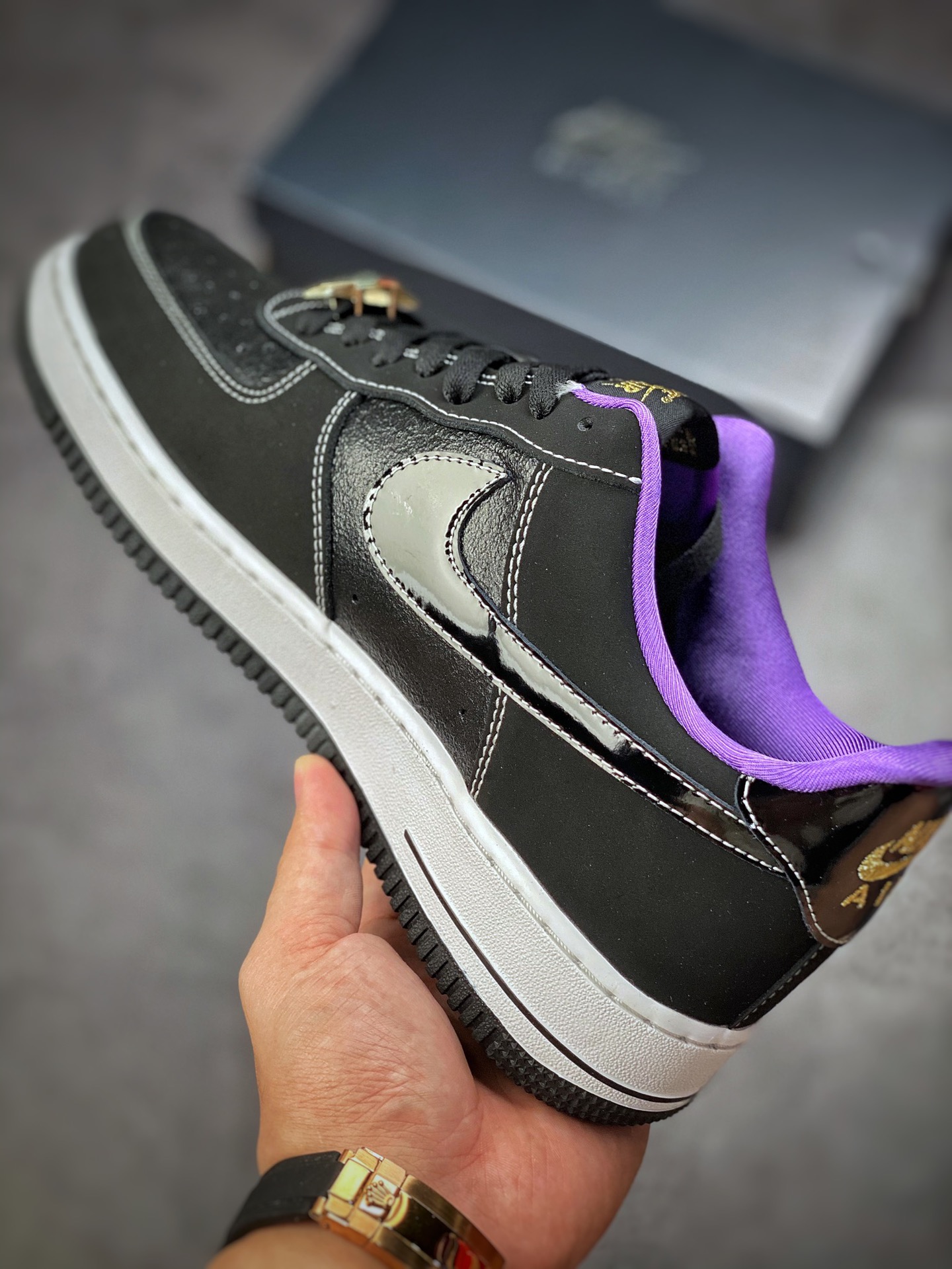 200 Nike Air Force 1 Low 07 黑紫 DR9866-001