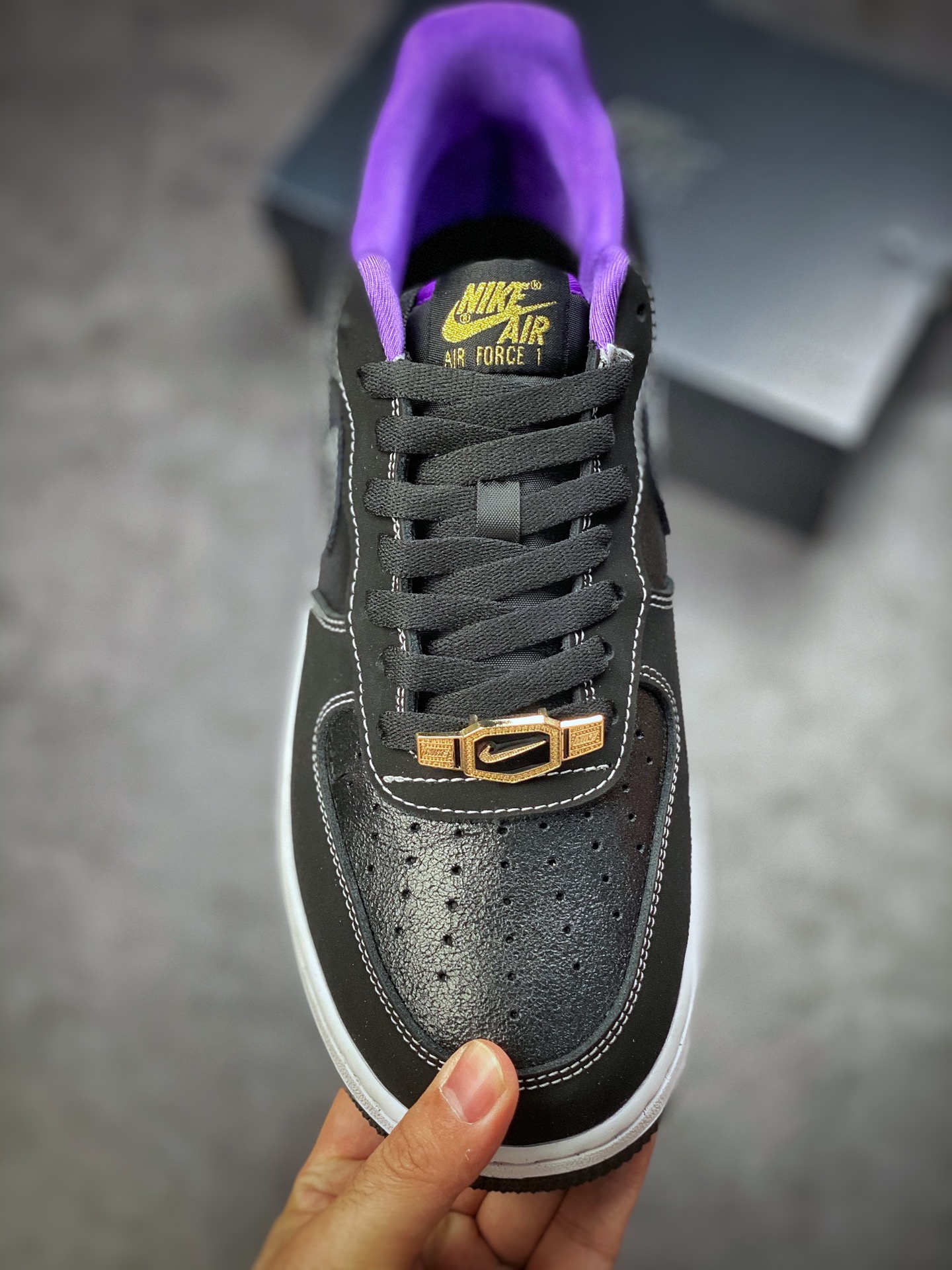 200 Nike Air Force 1 Low 07 黑紫 DR9866-001