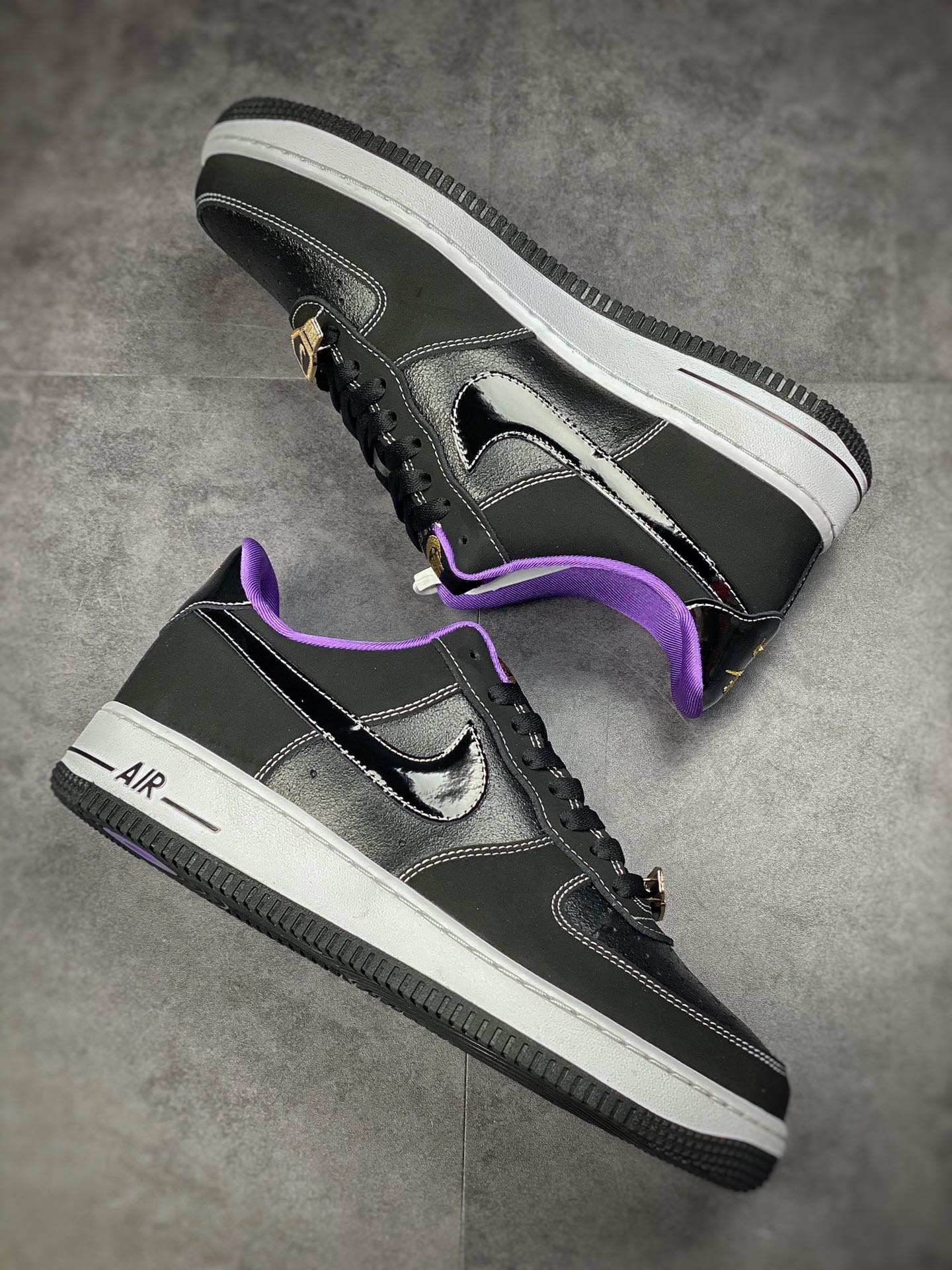 200 Nike Air Force 1 Low 07 黑紫 DR9866-001