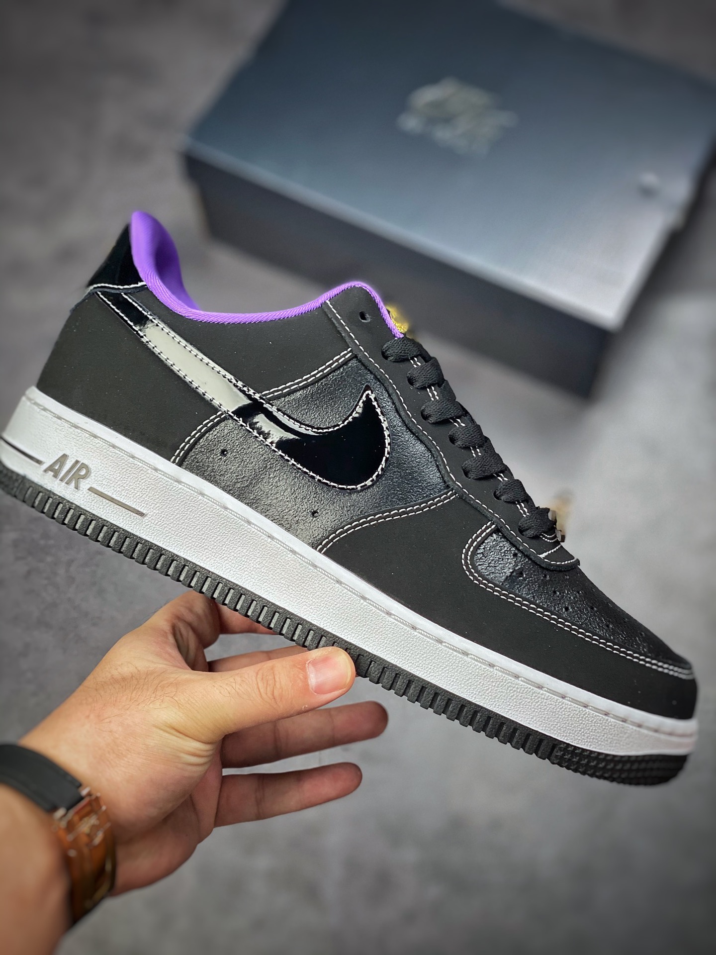 200 Nike Air Force 1 Low 07 黑紫 DR9866-001