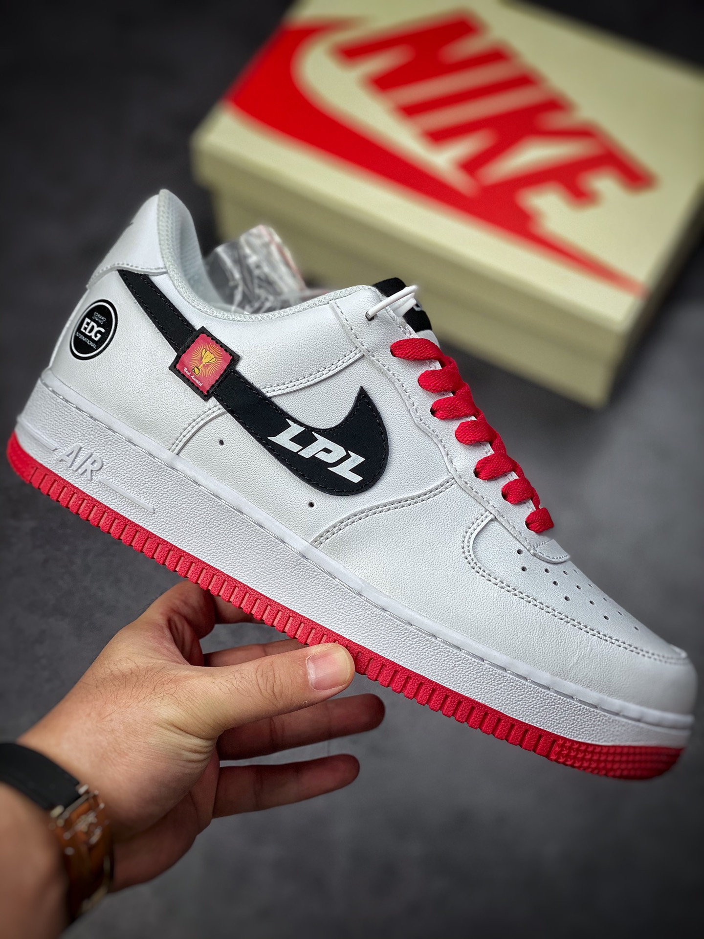 240 Nike Air Force 1 Low 07 EDG白红 AF1234-008