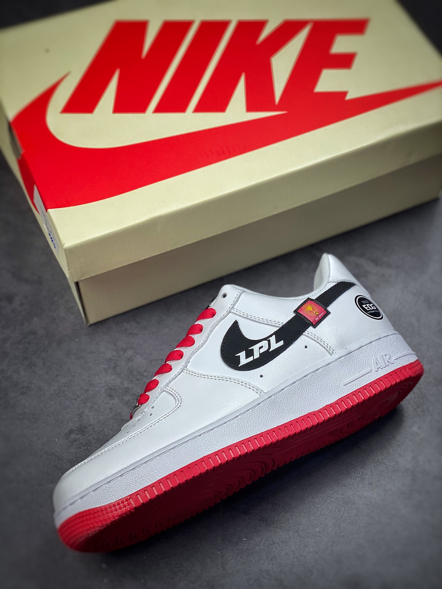 240 Nike Air Force 1 Low 07 EDG白红 AF1234-008