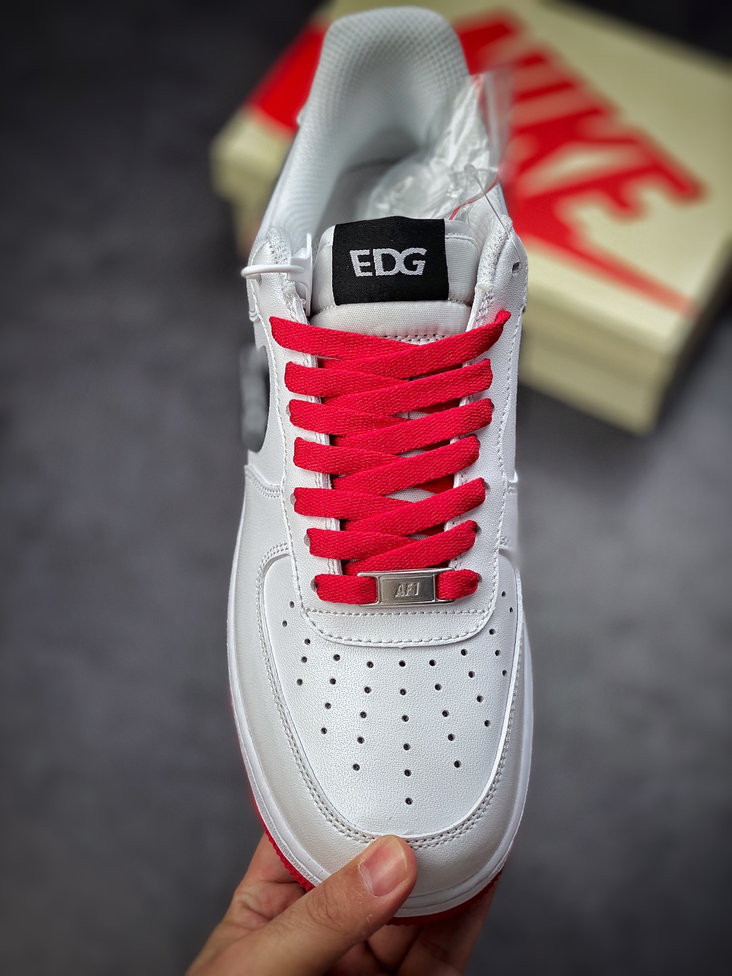 240 Nike Air Force 1 Low 07 EDG白红 AF1234-008