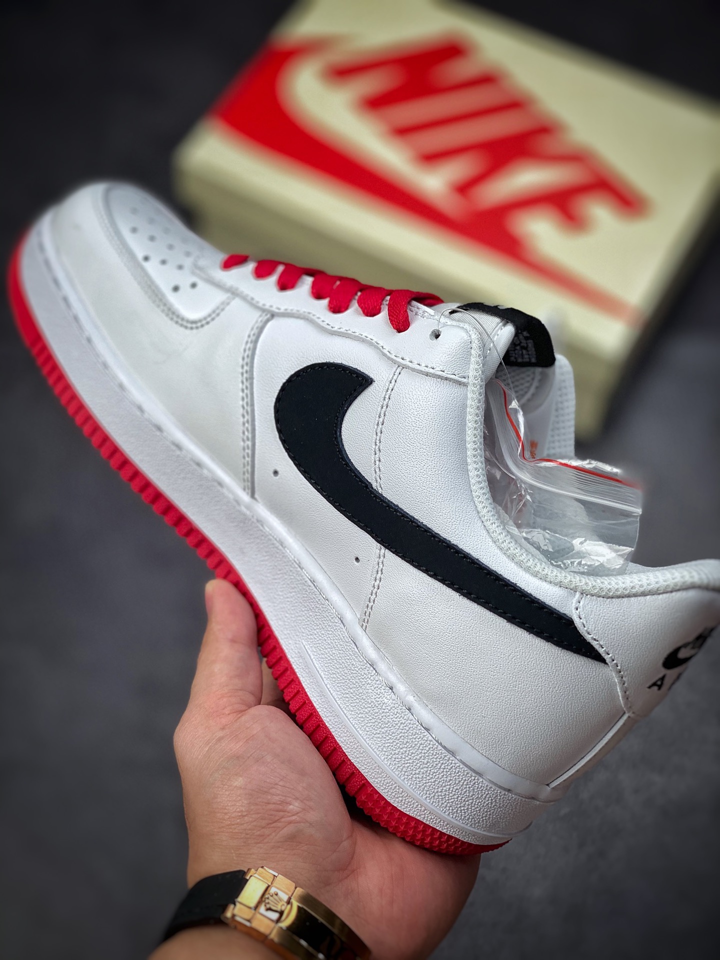 240 Nike Air Force 1 Low 07 EDG白红 AF1234-008