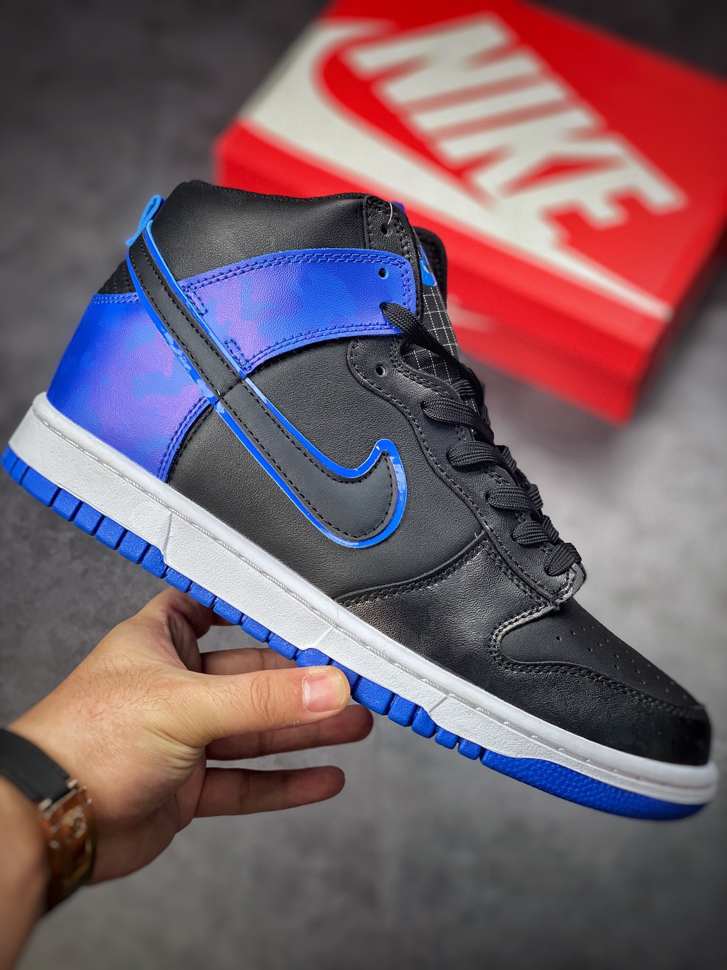 380 Nike SB Dunk High”Blue Camo” 黑蓝迷彩 DD3359-001-莆田鞋,莆田鞋货源,高仿鞋,高仿鞋货源,安福档口,莆田高仿鞋,莆田鞋批发,高仿鞋批发,莆田高仿运动鞋,高仿运动鞋,莆田运动鞋 380 Nike SB Dunk High”Blue Camo” 黑蓝迷彩 DD3359-001