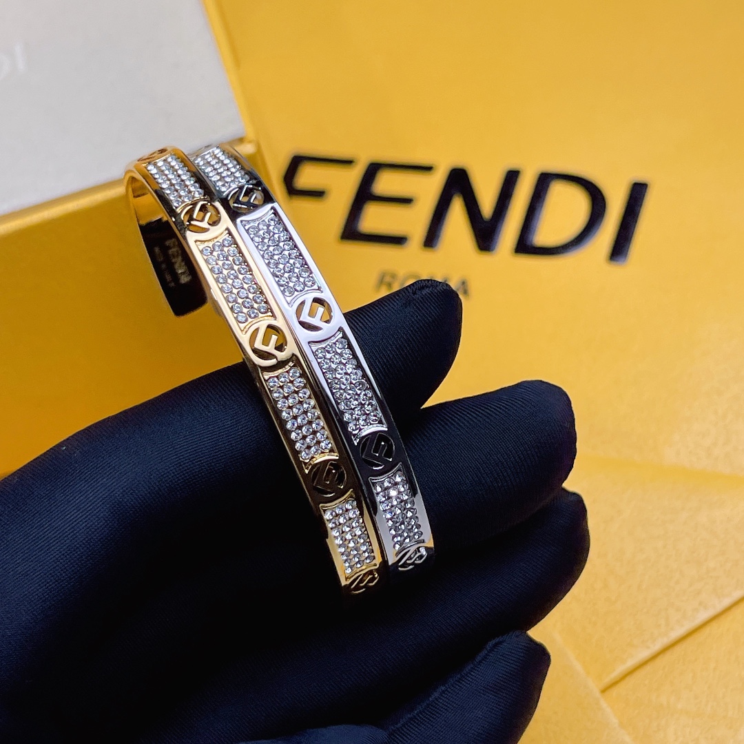 Fendi Joyas Pulsera Blanco