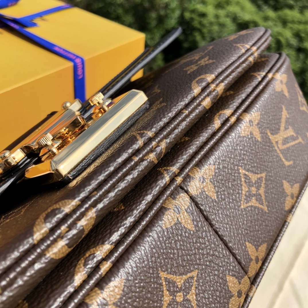 🌼 m46126尺寸24.5×15×6.5海外渠道特供，LV最近新推出，MARCEAU链条手袋时尚干练的