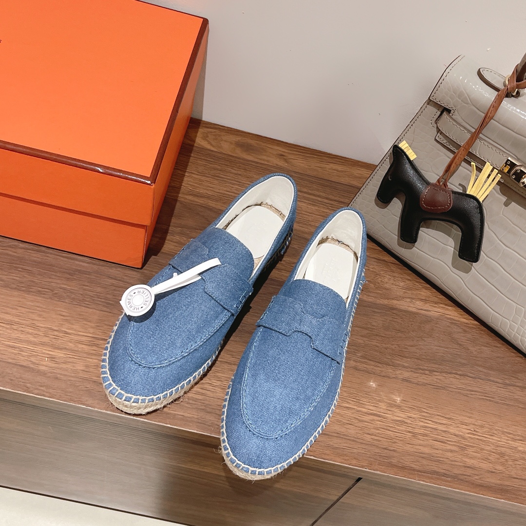 Hermes Shoes Loafers Chamois Genuine Leather Spring Collection Fashion