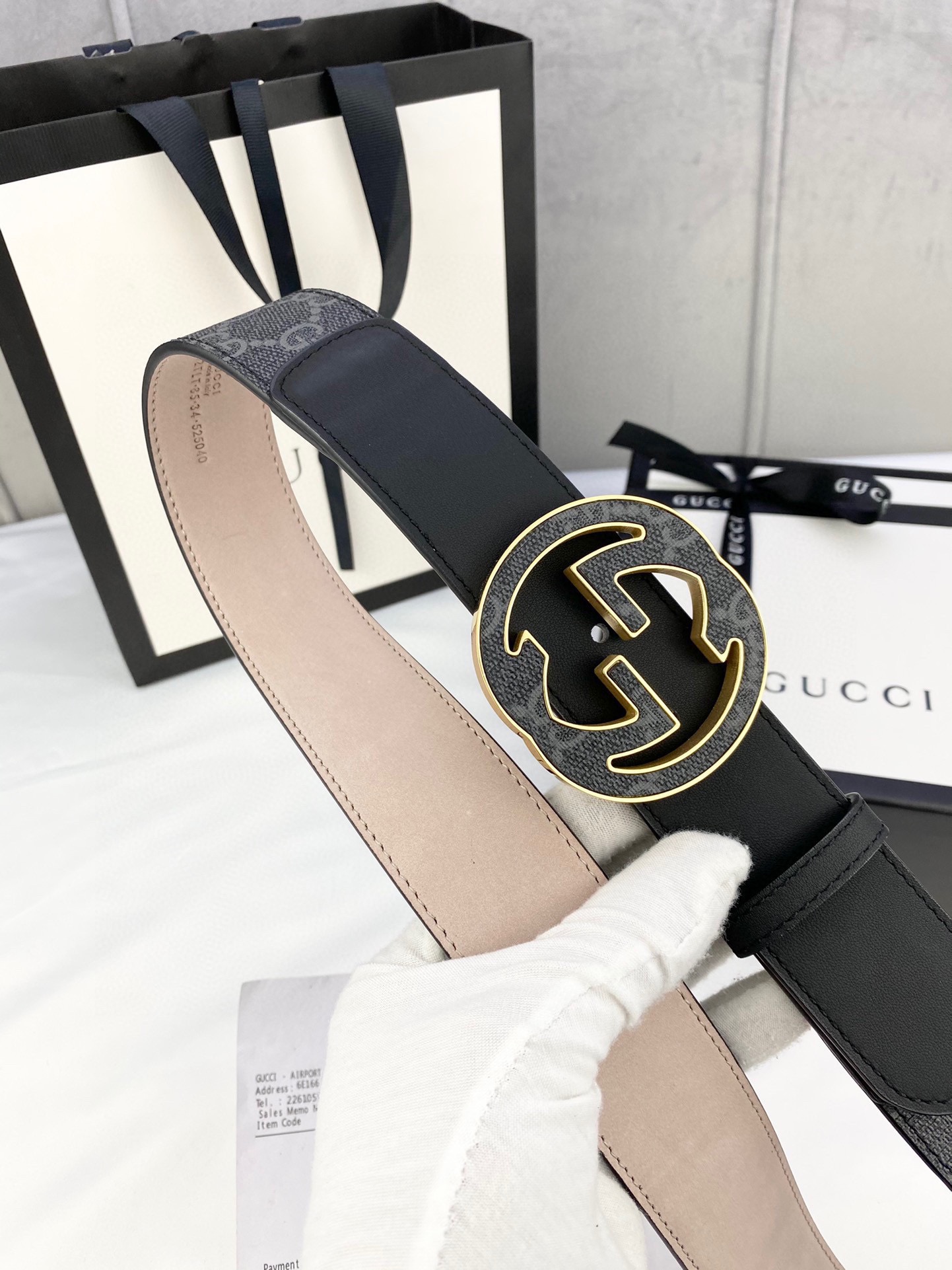 宽度4.0cmgucci这款腰带在2
