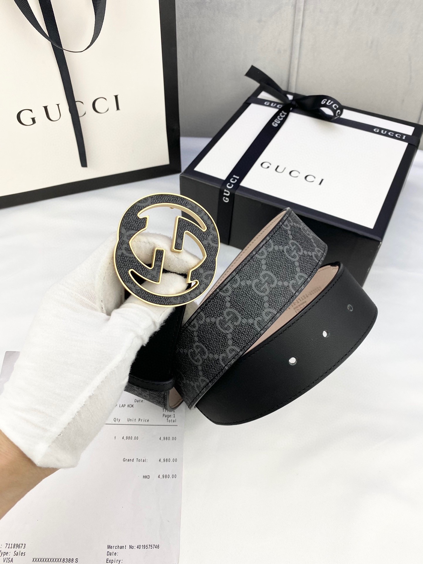 宽度4.0cmgucci这款腰带在2