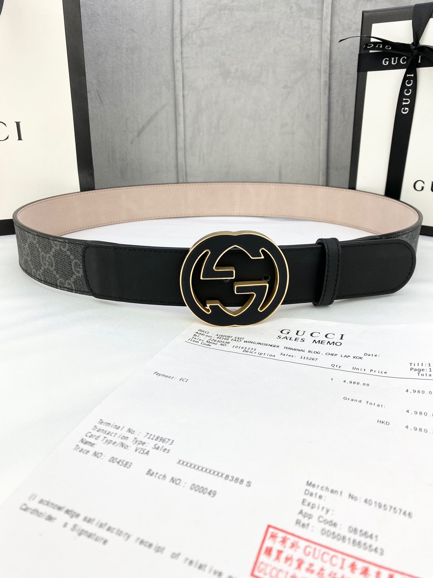宽度4.0cmgucci这款腰带在2