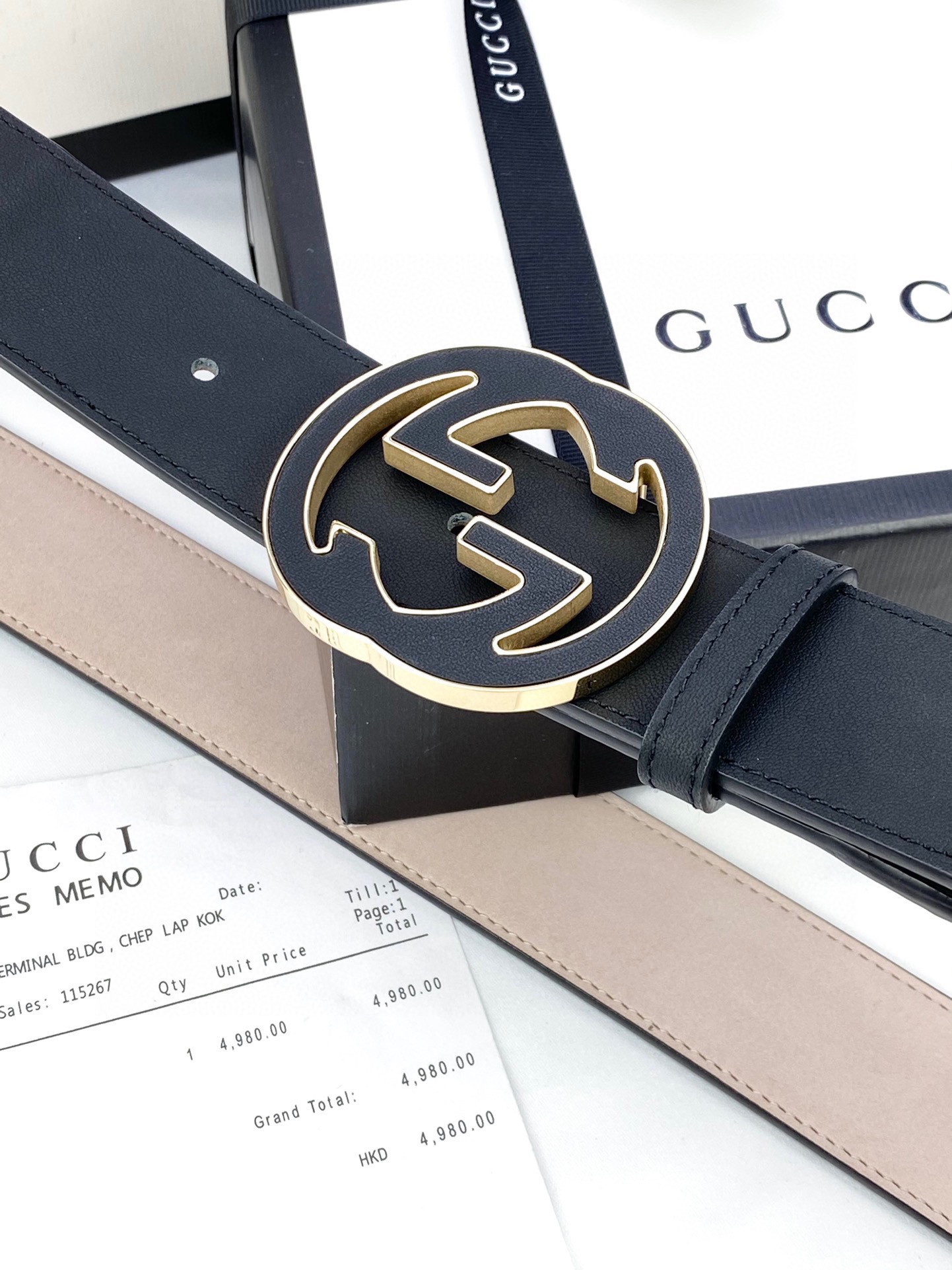 宽度4.0cmgucci这款腰带在2