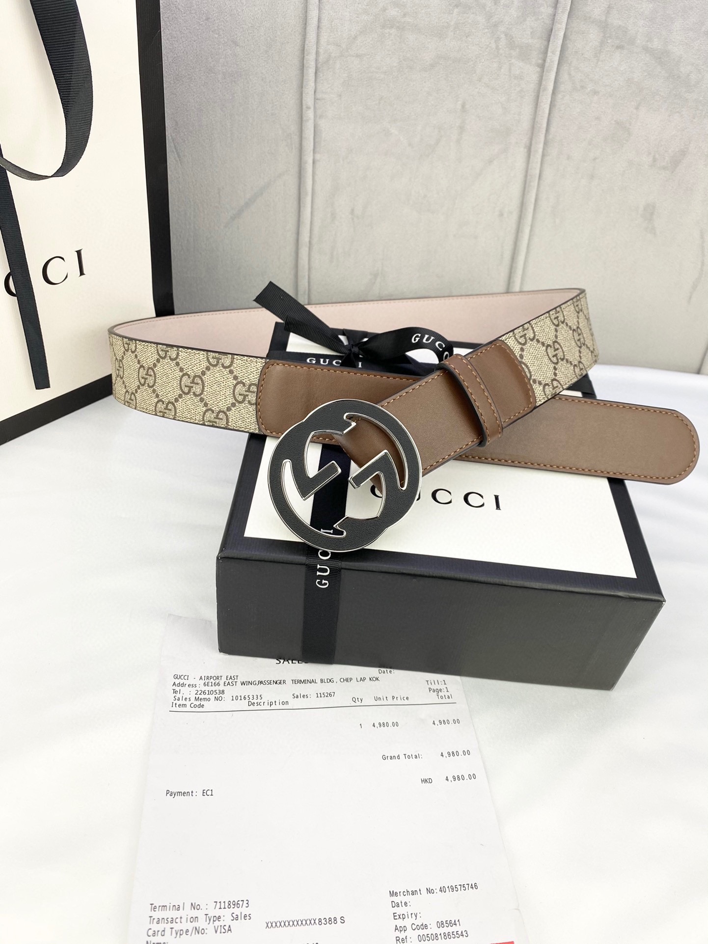 宽度4.0cmgucci这款腰带在2
