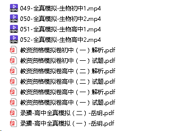 4.80[红包]【Q0021-粉笔教育-2022年上半年教师资格证-科目三初中生物】