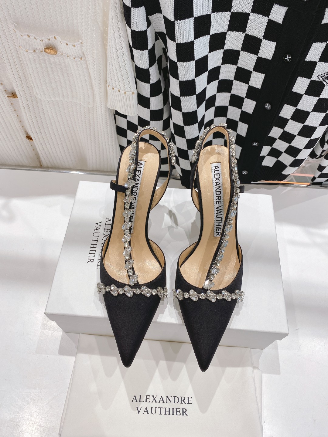 AlexandreVuthier Crystal Shoes Offer: $725, Custom Italian Leather, 8.5CM Heel