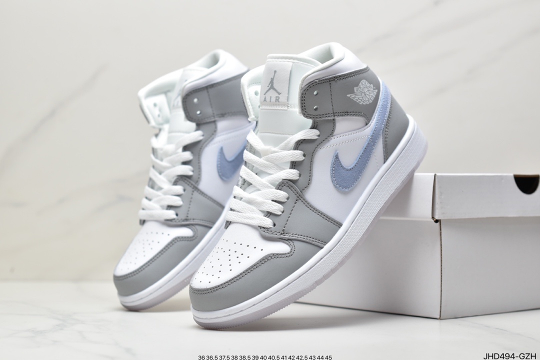 190 Air Jordan 1 Mid ”Obsidian”黑曜石 乔一中邦 当前市场最优版本554724-174