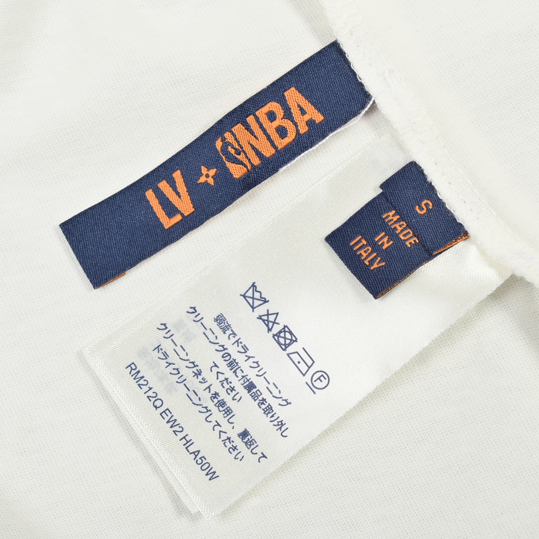 Louis Vuitton LV NBA联名最新款烫画短袖T恤 LV NBA联名短袖