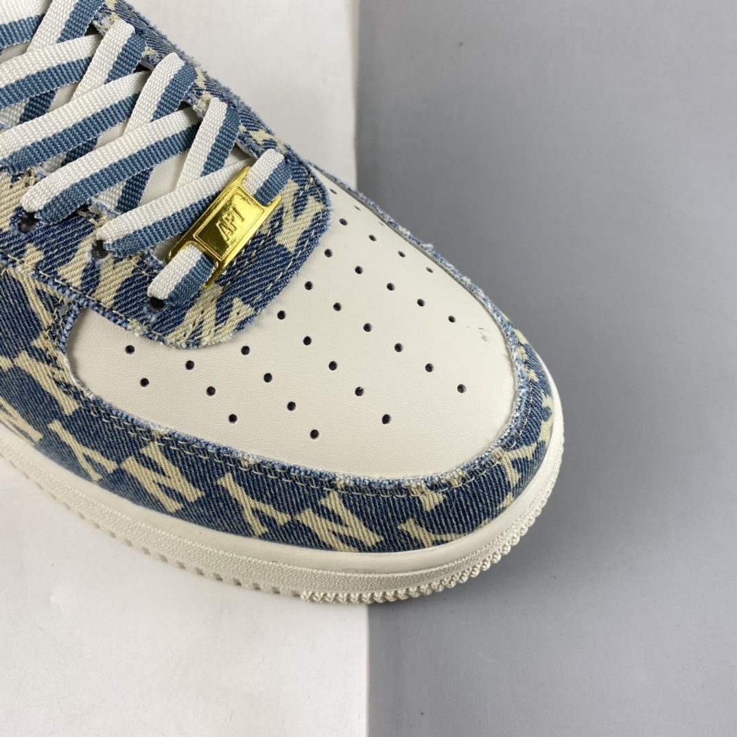 P240  MLB x Nike Air Force 1’07 Low 联名款 水洗丹宁 空军一号低帮休闲板鞋 CW1888-602