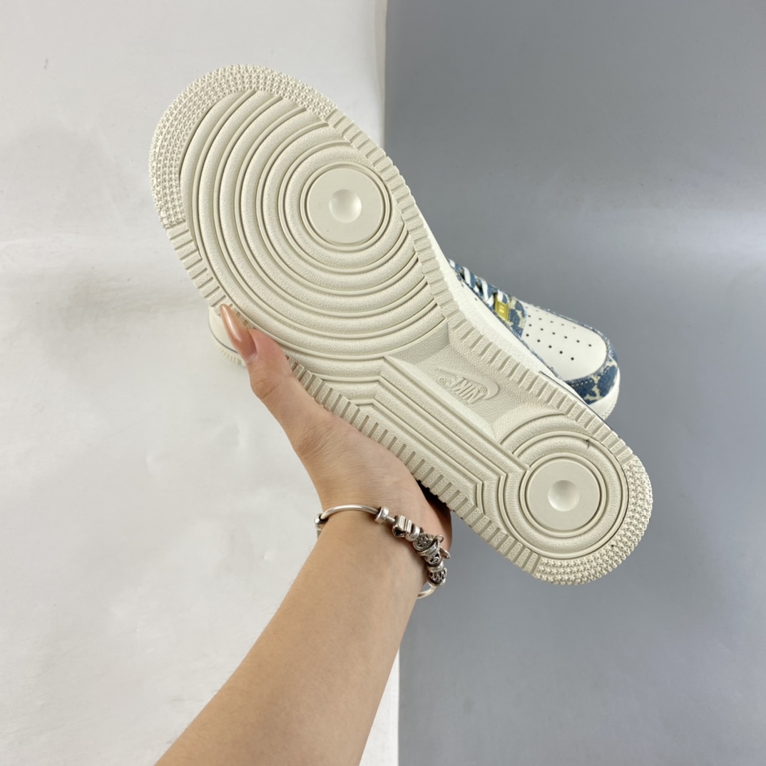 P240  MLB x Nike Air Force 1’07 Low 联名款 水洗丹宁 空军一号低帮休闲板鞋 CW1888-602
