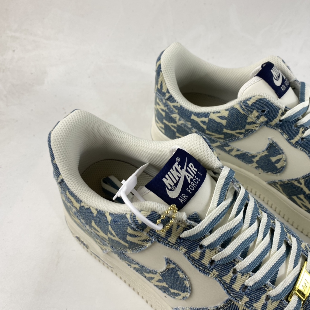 P240  MLB x Nike Air Force 1’07 Low 联名款 水洗丹宁 空军一号低帮休闲板鞋 CW1888-602