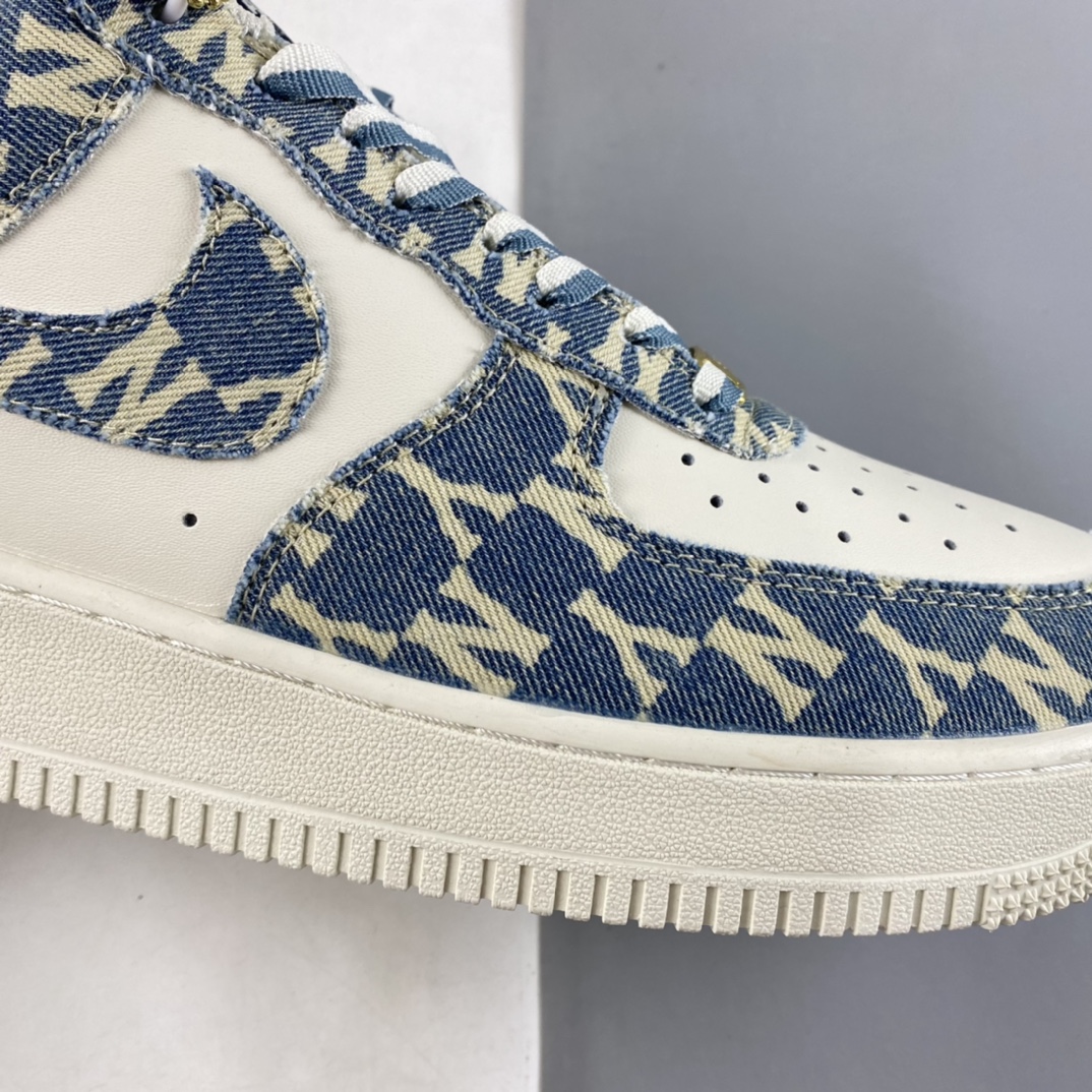 P240  MLB x Nike Air Force 1’07 Low 联名款 水洗丹宁 空军一号低帮休闲板鞋 CW1888-602