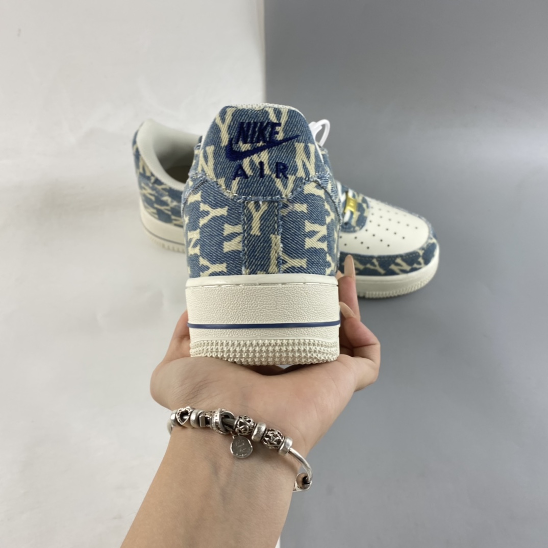 P240  MLB x Nike Air Force 1’07 Low 联名款 水洗丹宁 空军一号低帮休闲板鞋 CW1888-602