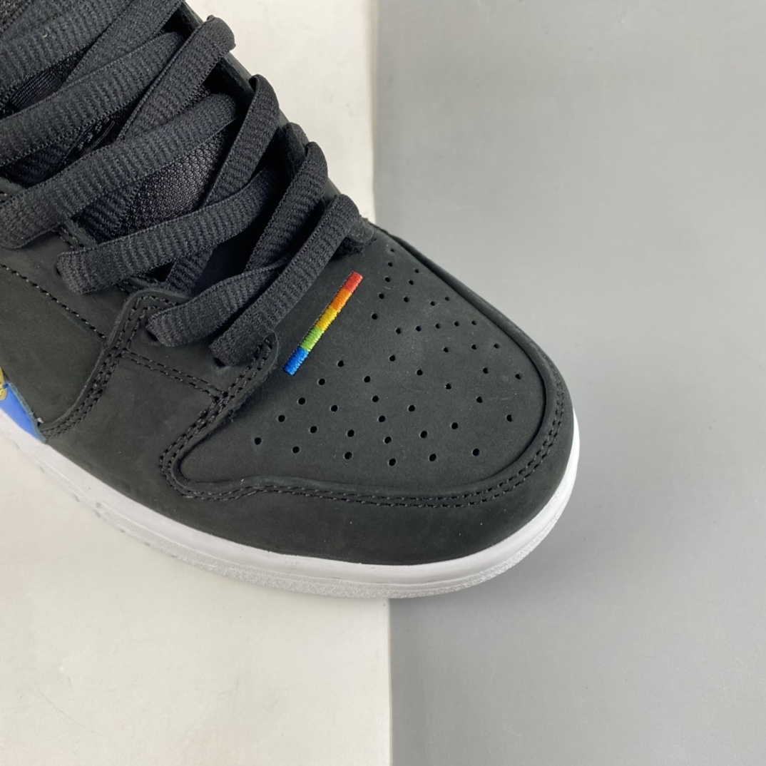 P300  Polaroid x Nike SB Dunk Low 黑彩虹 宝利来联名 SB复古休闲板鞋 DH7722-001