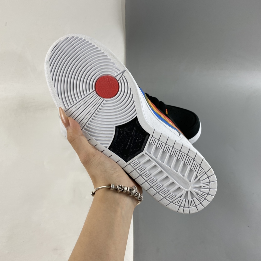 P300  Polaroid x Nike SB Dunk Low 黑彩虹 宝利来联名 SB复古休闲板鞋 DH7722-001