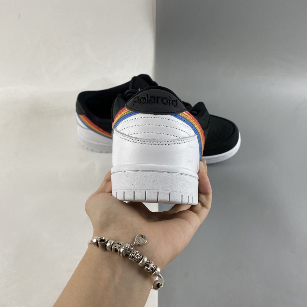 P300  Polaroid x Nike SB Dunk Low 黑彩虹 宝利来联名 SB复古休闲板鞋 DH7722-001
